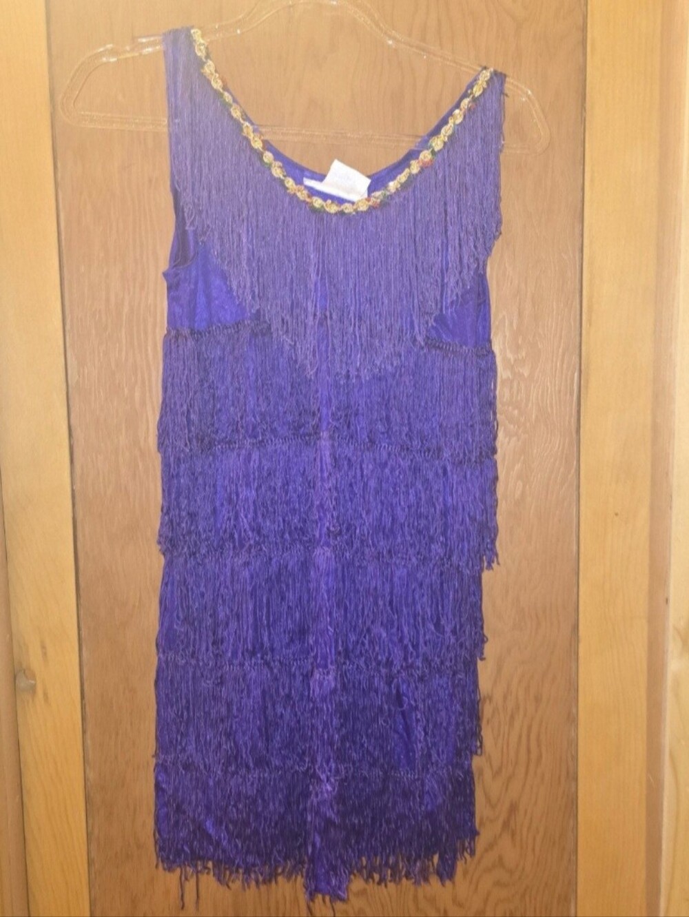 California costume co womens medium purple flapper dress Halloween Costume dress